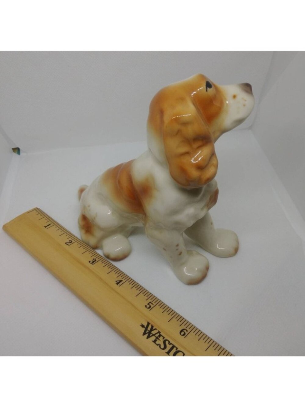 Vintage springer cocker spaniel figurine stamped Goldcrest Ceramic Corp 5" dog - Picture 10 of 11